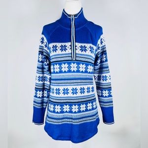 TALBOTS merino thermolite blend winter ski sweater